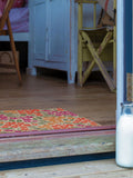 Artsy Mats Brown Floral Pattern doormat 60cm x 40cm (British brand)