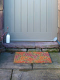 Artsy Mats Brown Floral Pattern doormat 60cm x 40cm (British brand)