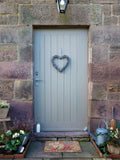 Artsy Mats Brown Hello Scribbly Floral doormat (British brand)