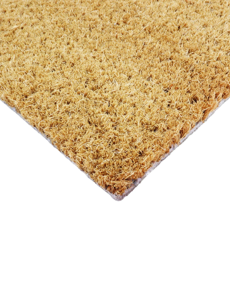 Artsy Mats Brown Hello Scribbly Floral doormat (British brand)