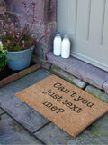 Artsy Mats coir doormat Can't You Just Text Me 60x40cm - British product