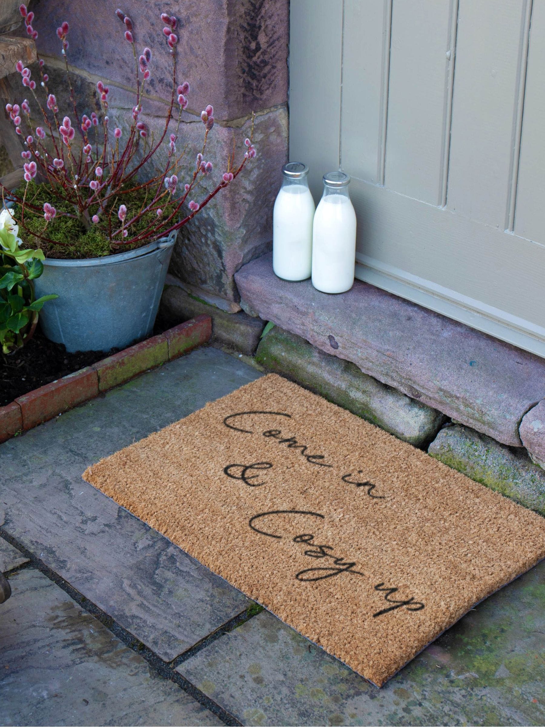 Artsy Mats natural coir doormat 60x40cm (British brand)