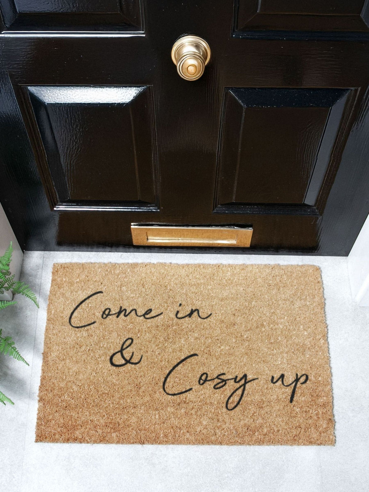 Artsy Mats natural coir doormat 60x40cm (British brand)