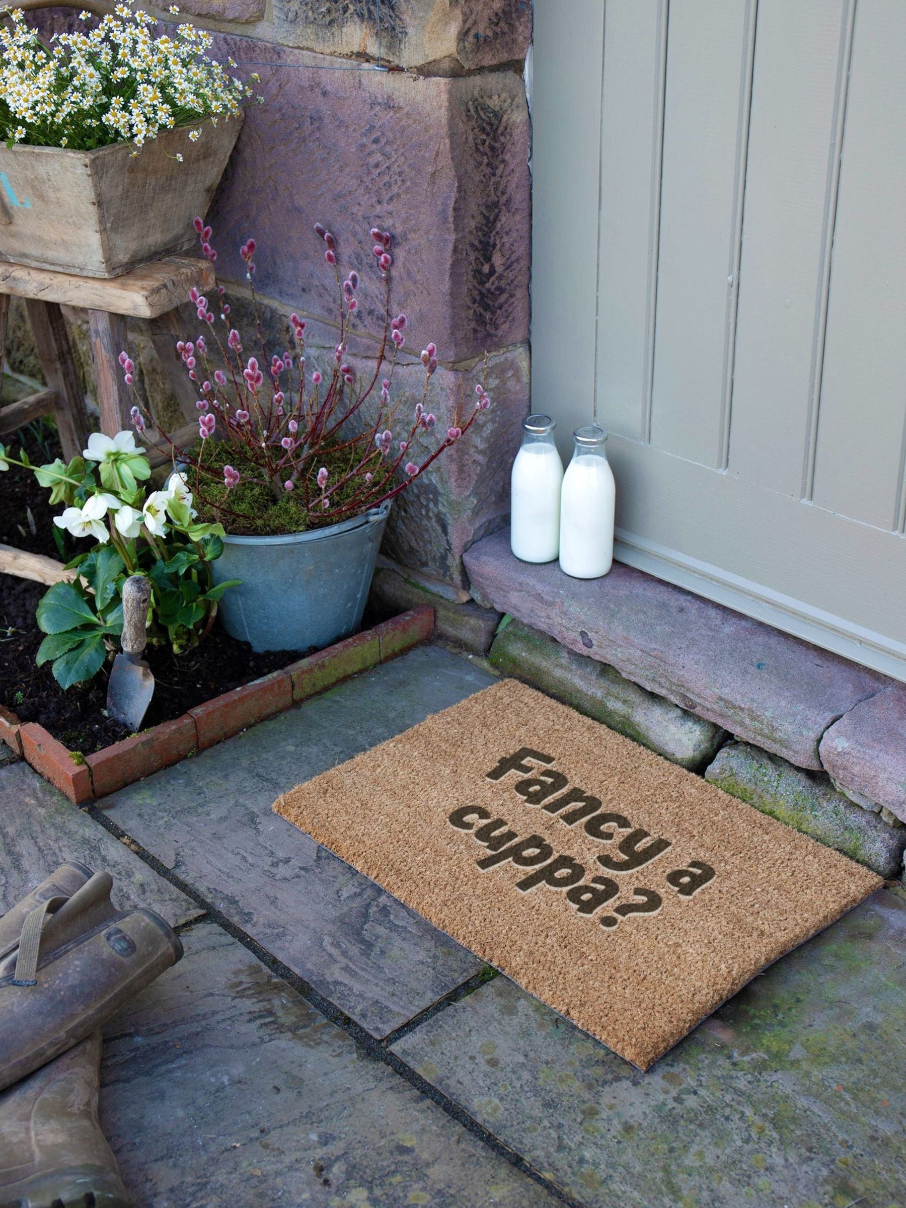 Artsy Mats brown coir doormat 60x40cm, UK version