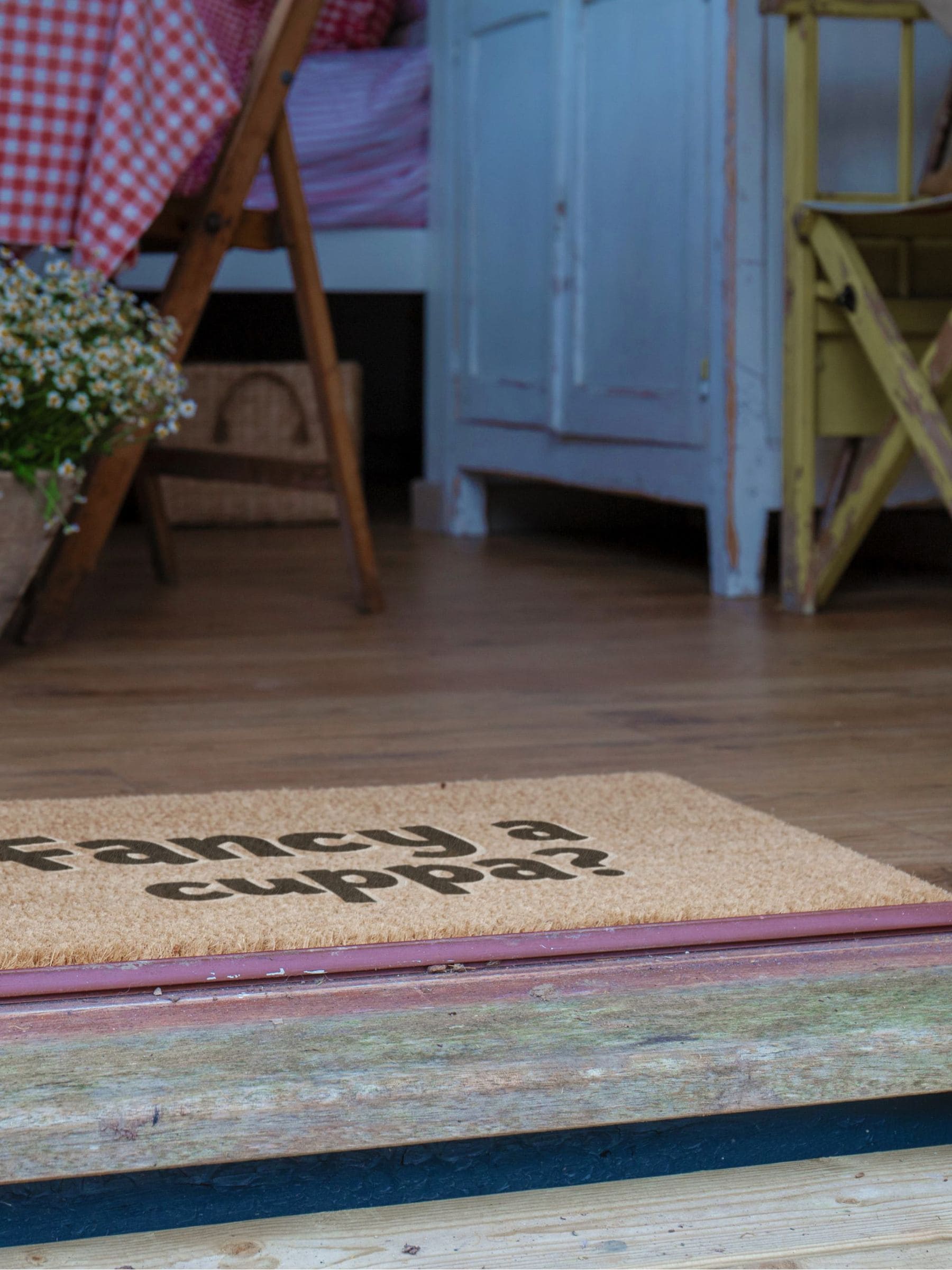 Artsy Mats brown coir doormat 60x40cm, UK version