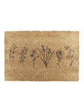 Artsy Mats brown wild flowers doormat 60x40cm - British product