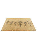 Artsy Mats brown wild flowers doormat 60x40cm - British product