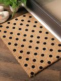 Artsy Mats Natural Black Dots Doormat 60x40cm - British product