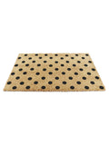 Artsy Mats Natural Black Dots Doormat 60x40cm - British product
