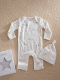 The White Company baby gift set stork print, imported from the UK