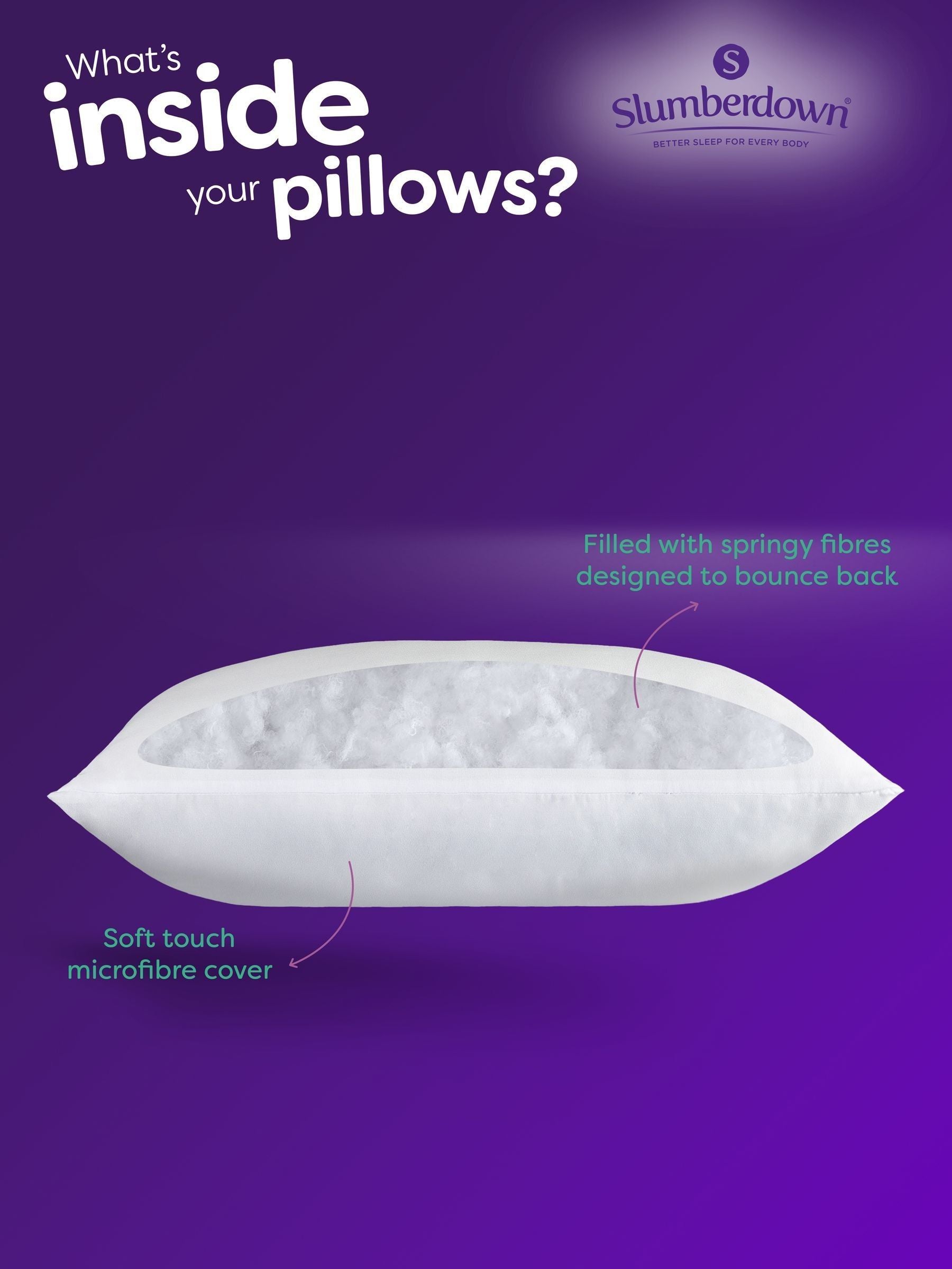 Slumberdown Warm Winter Pillows set of 2 - British product