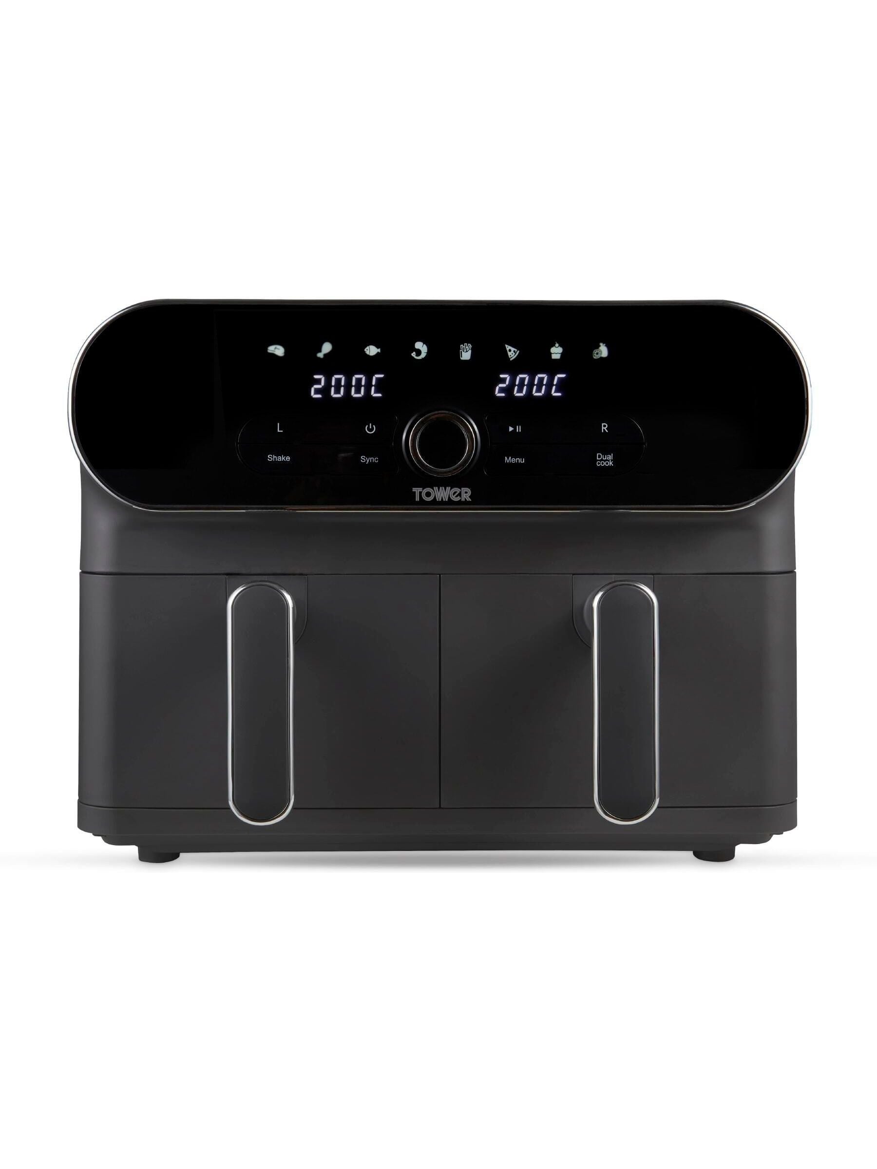 Tower Vortx Elite Duo Basket Air Fryer 10.4L (British brand)