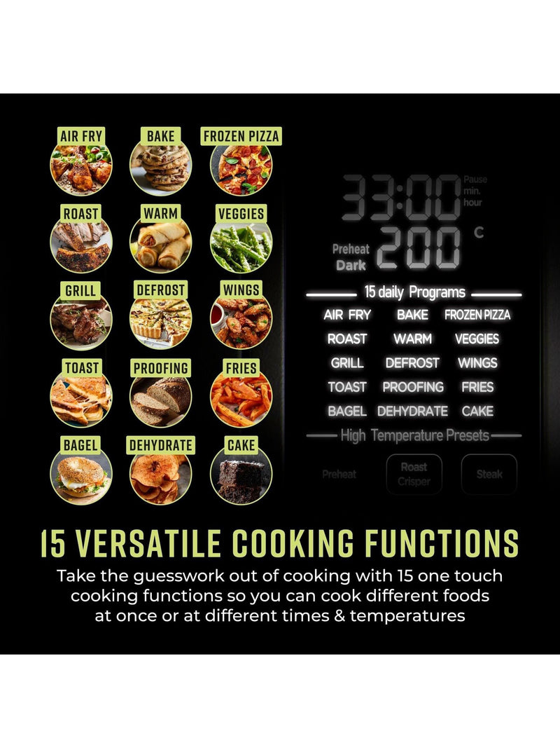 Tower Grey Vortx Air Fryer Pizza Oven - British product