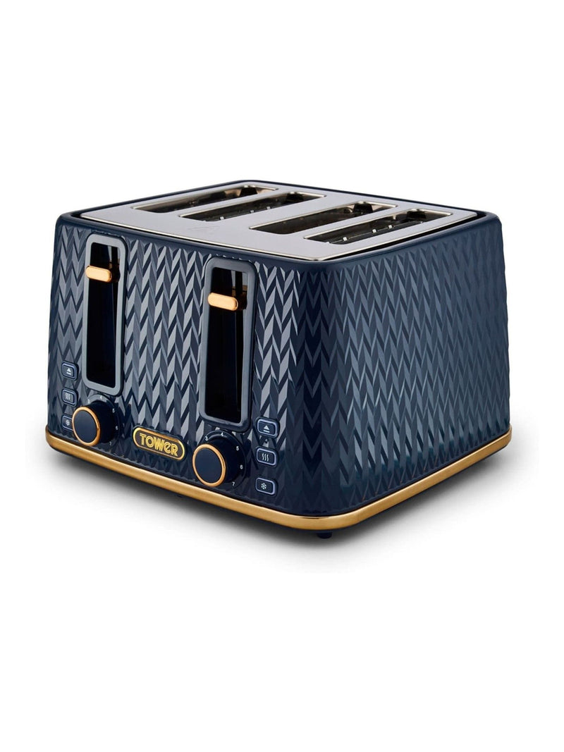 Tower Empire Midnight Blue 4 slice toaster (British brand)