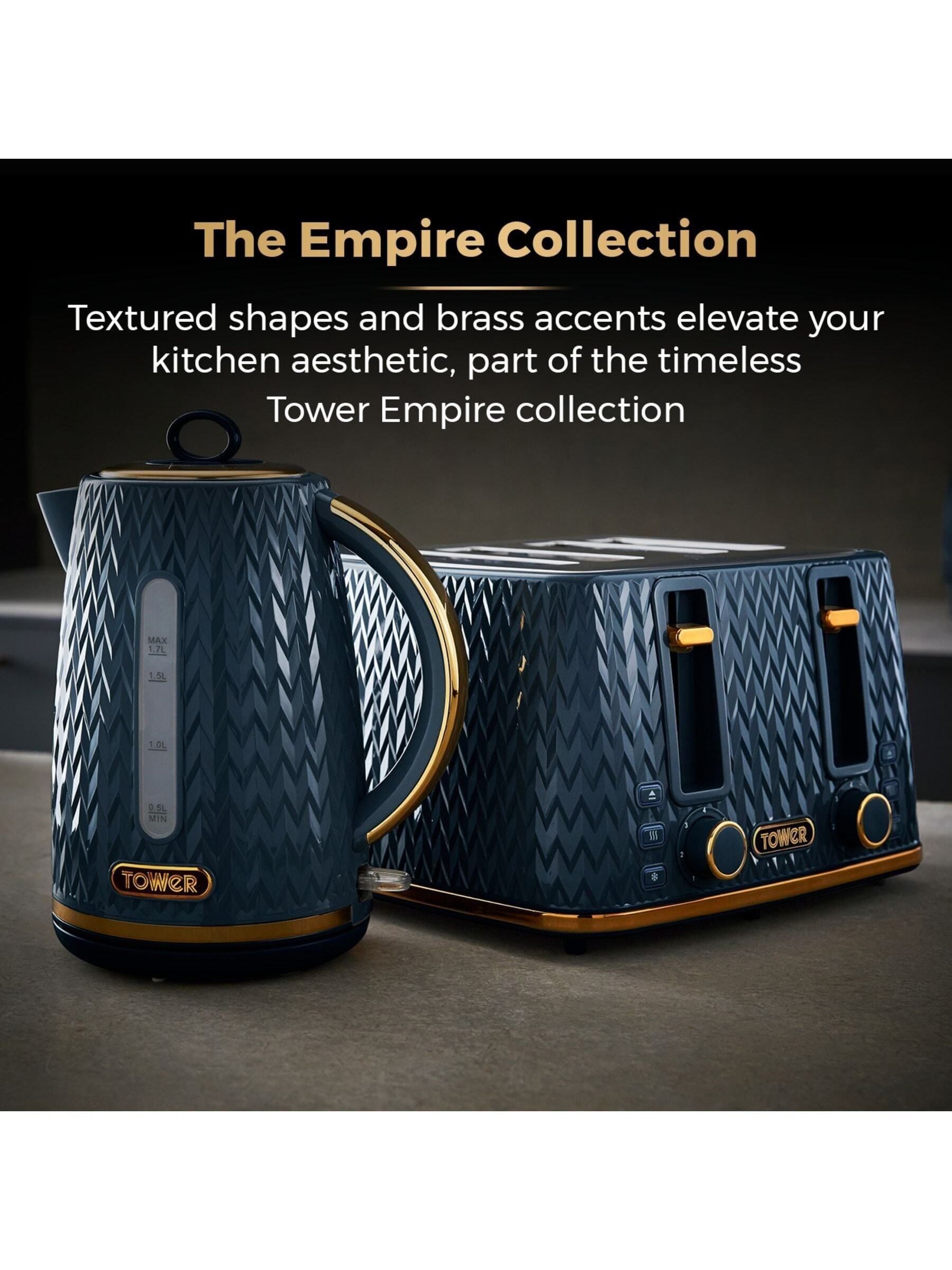 Tower Empire Midnight Blue 4 slice toaster (British brand)