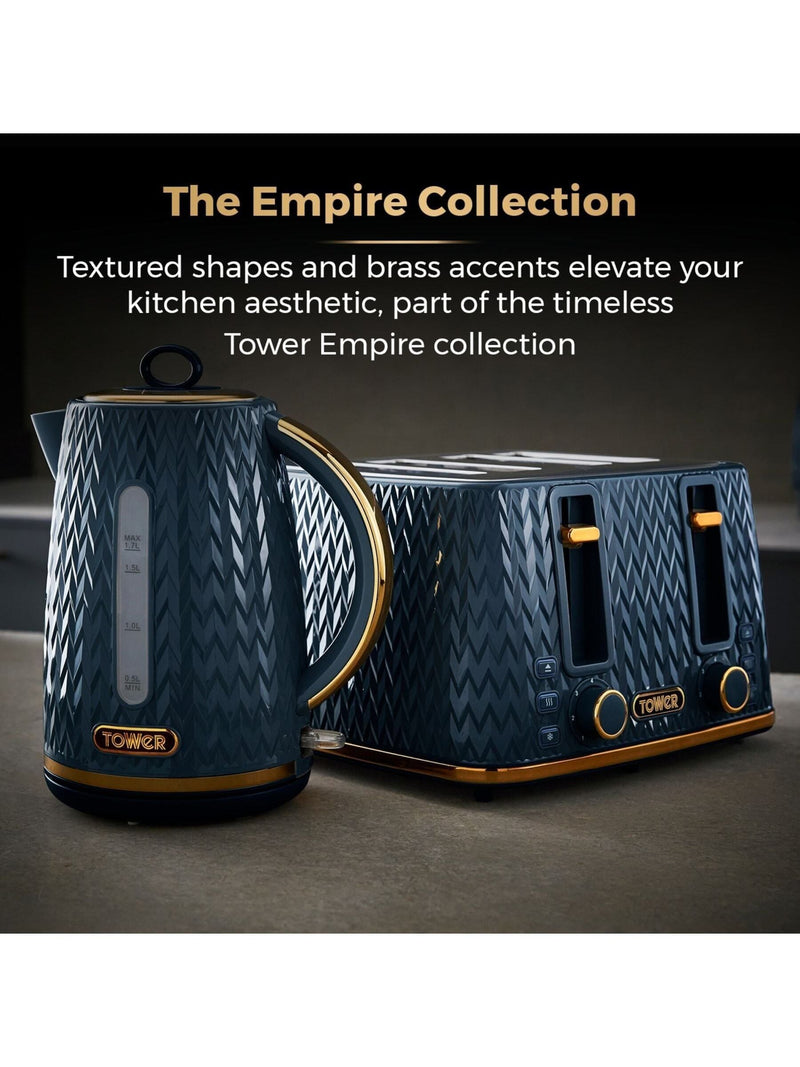 Tower Empire Midnight Blue 4 slice toaster (British brand)