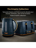 Tower Empire Midnight Blue 4 slice toaster (British brand)