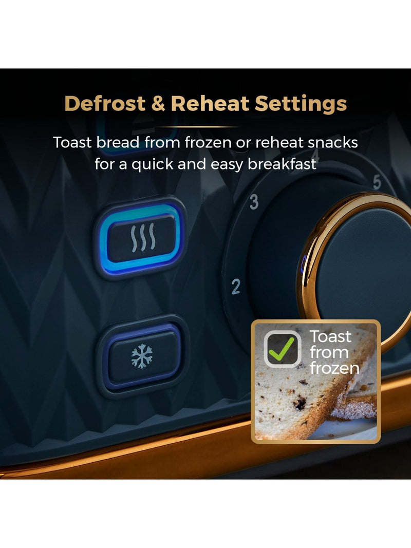 Tower Empire Midnight Blue 4 slice toaster (British brand)