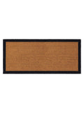 Coir runner doormat black border 55x125cm, imported from the UK