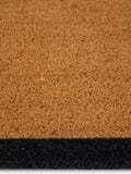 Coir runner doormat black border 55x125cm, imported from the UK