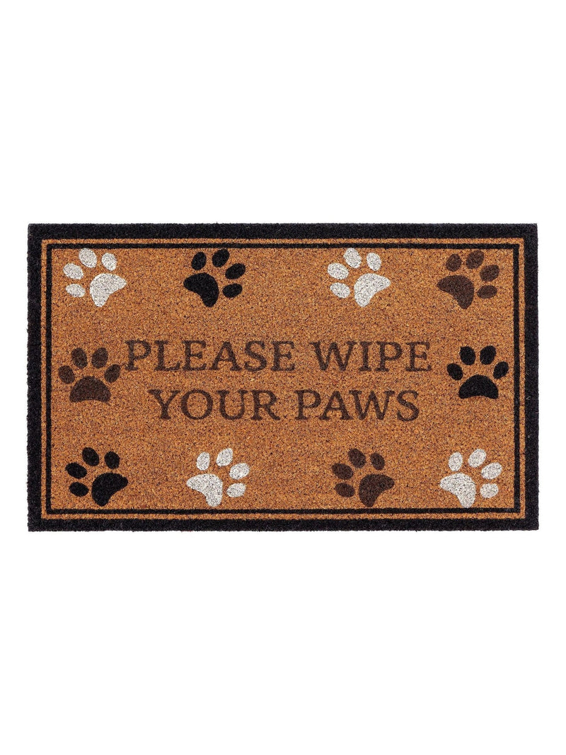 My Mat Natural Wipe Your Paws coir doormat 75x45cm - British product