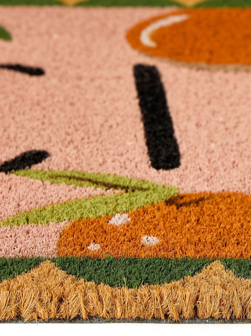 My Mat pink ciao coir doormat 75x45cm (British brand)