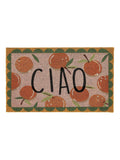 My Mat pink ciao coir doormat 75x45cm (British brand)