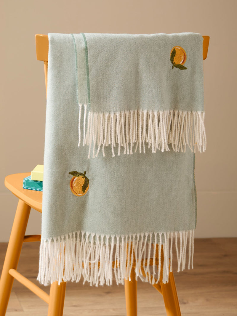 Furn Zesty Orange Country Bee Fleece Throw
