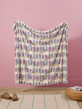 Wylder Multicolour Beechwood Woven Stripe throw (British brand)