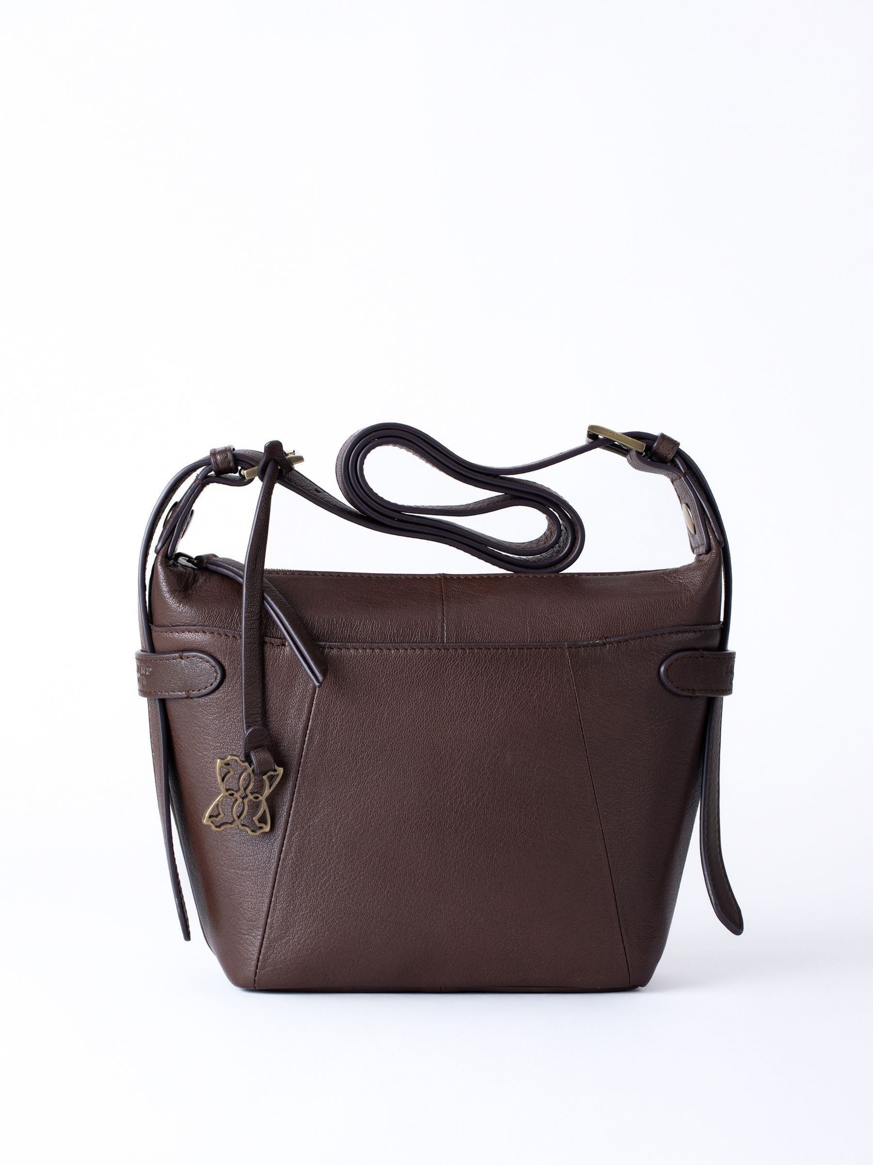 Lakeland Leather Newby cross-body bag light brown, imported from the UK