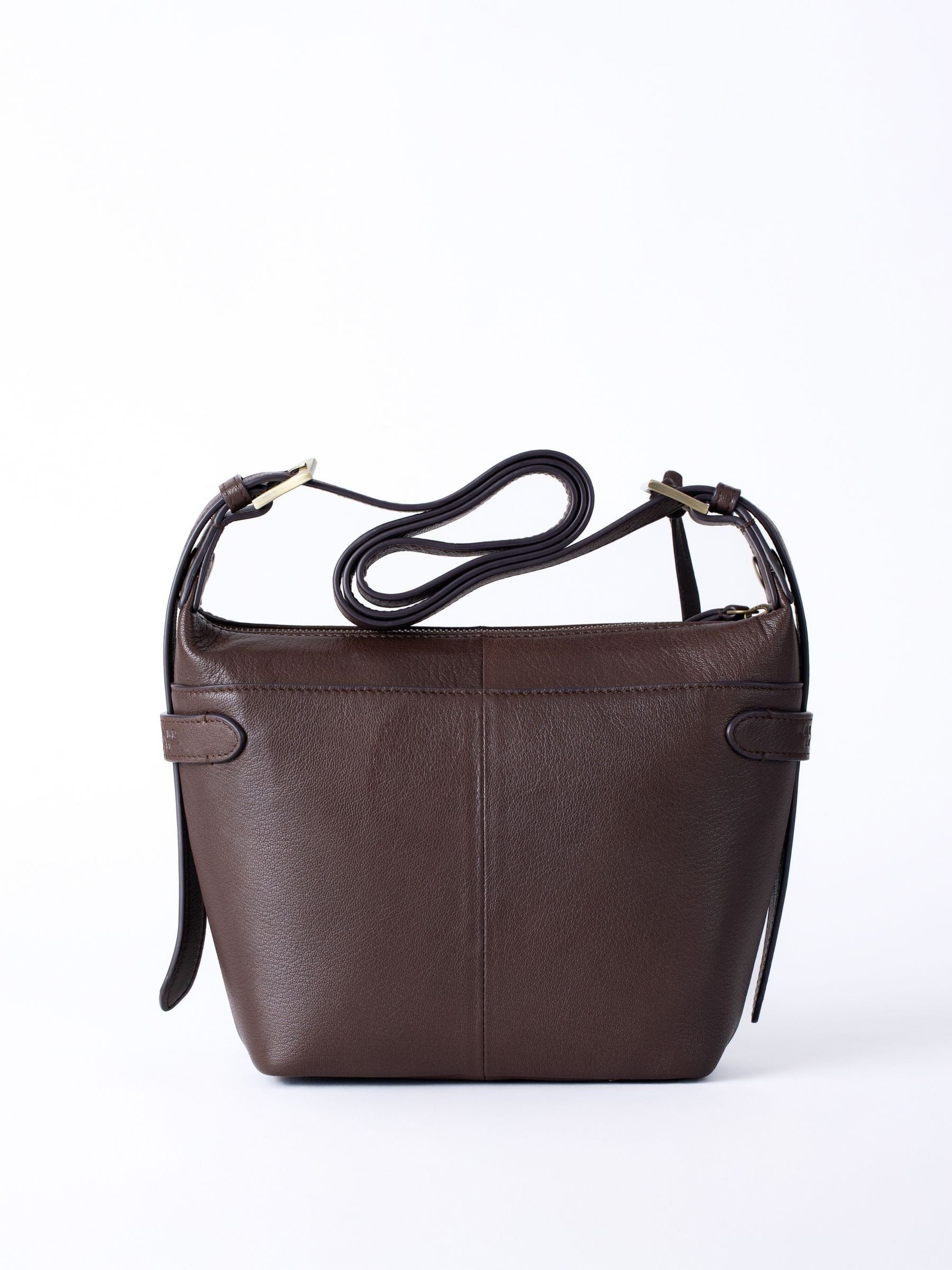Lakeland Leather Newby cross-body bag light brown, imported from the UK