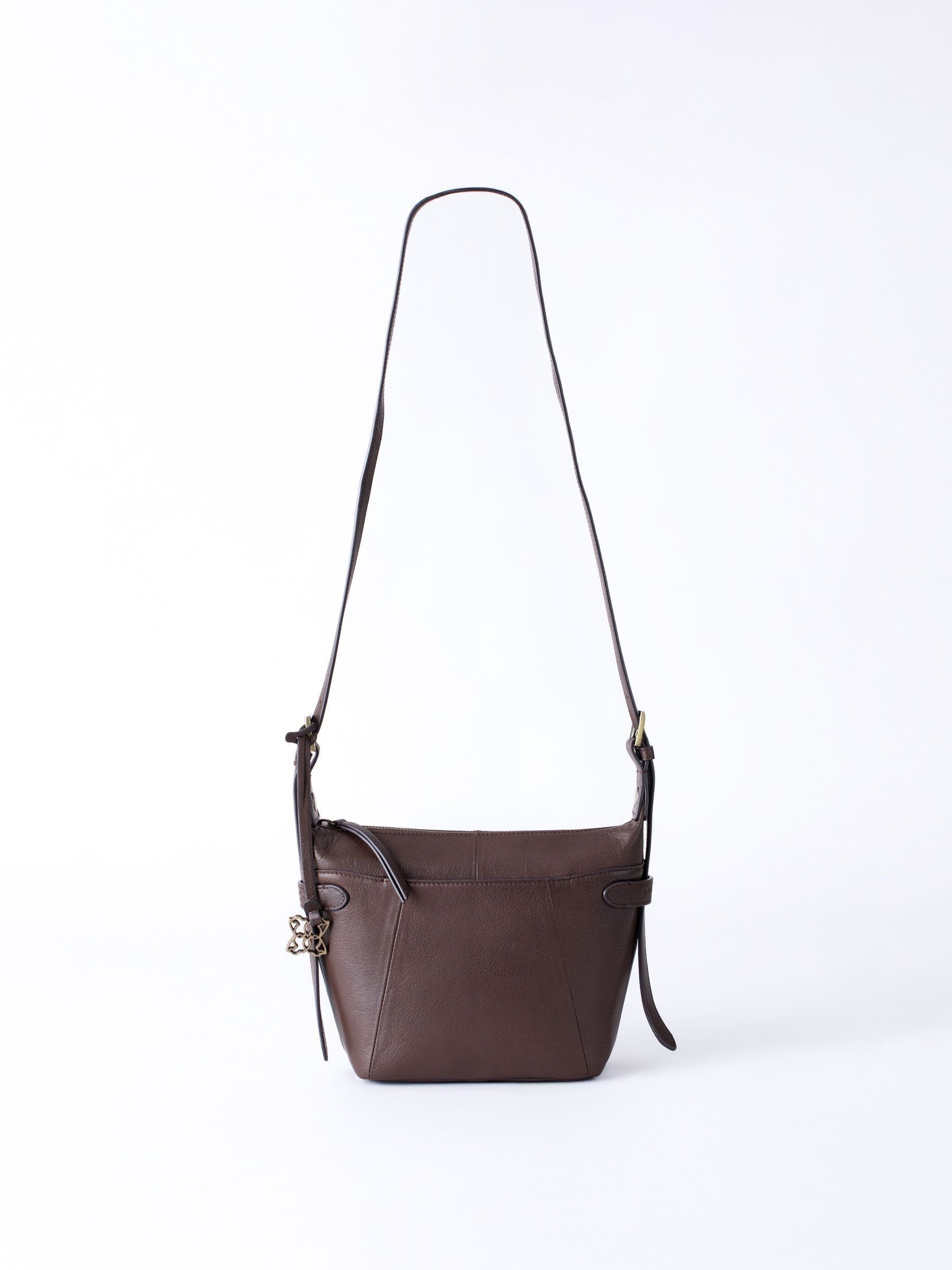 Lakeland Leather Newby cross-body bag light brown, imported from the UK