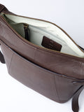 Lakeland Leather Newby cross-body bag light brown, imported from the UK