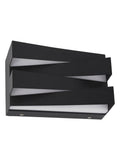 Searchlight Black Arran LED wall light 12.5x20cm, imported from the UK