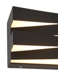 Searchlight Black Arran LED wall light 12.5x20cm, imported from the UK