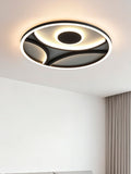 Searchlight Black Pau LED flush ceiling light 39cm - British product