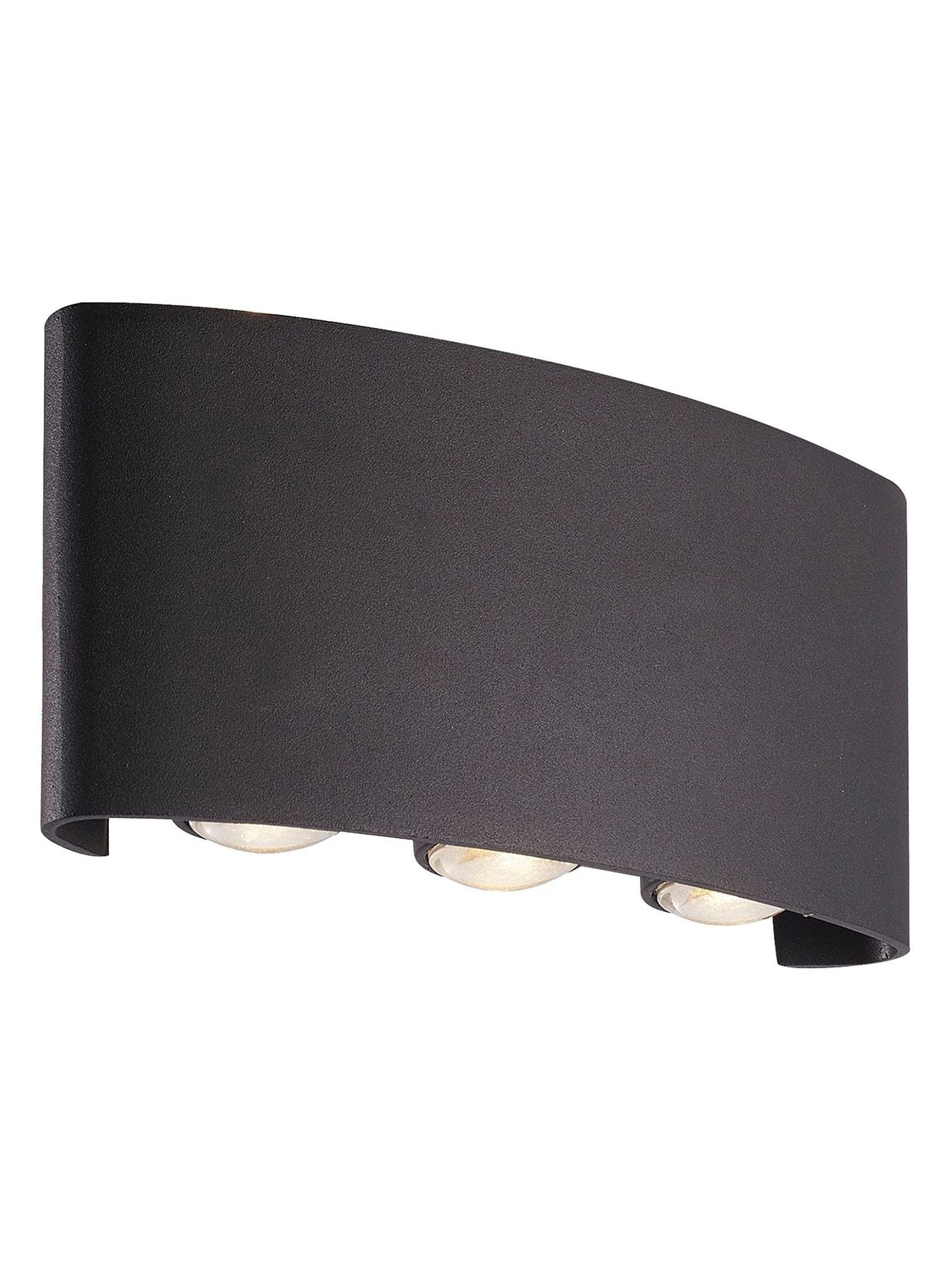 Searchlight FINKLE LED outdoor wall light sand black finish, UK version