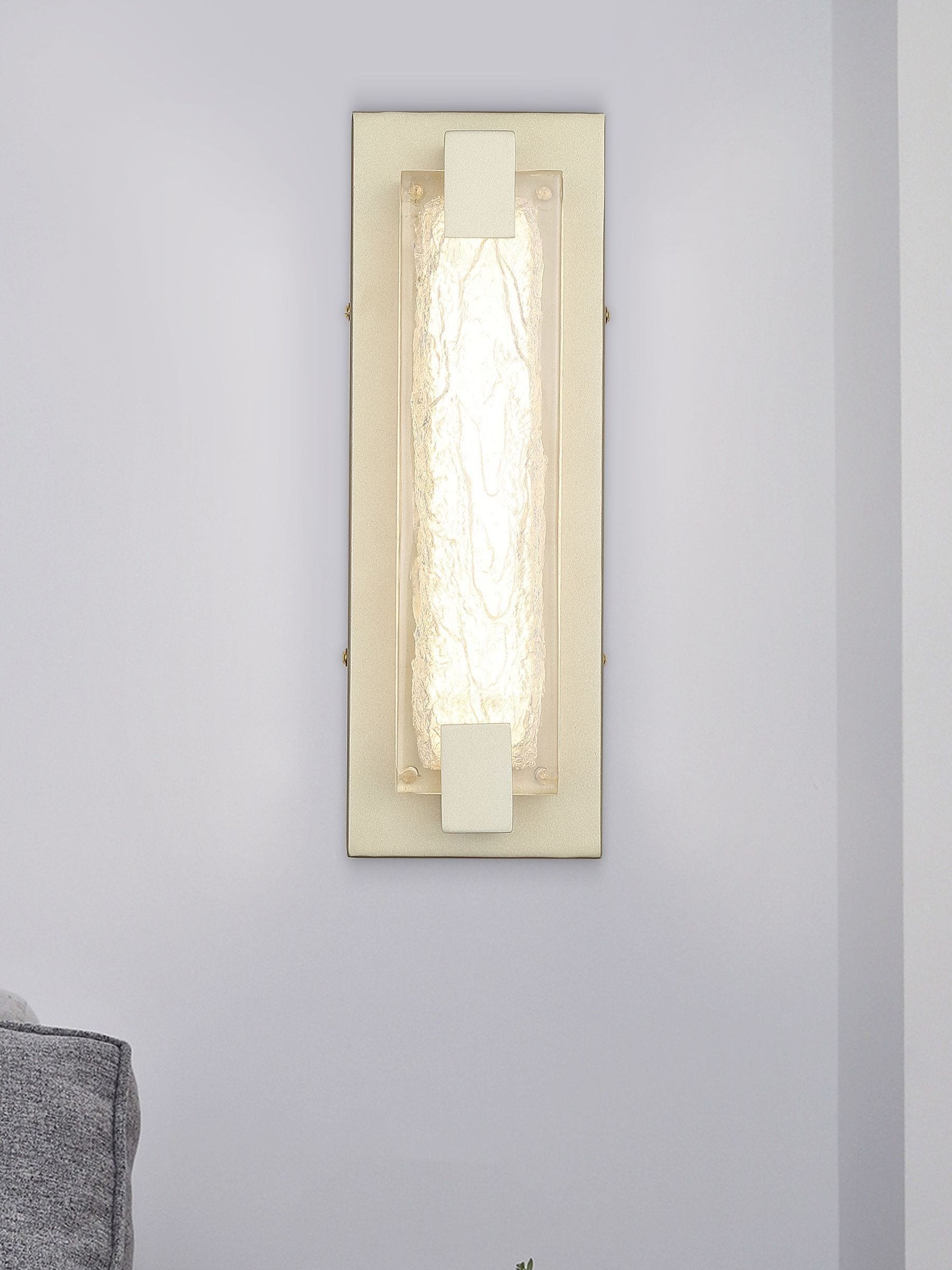 Searchlight Gold Lori LED wall light - British product
