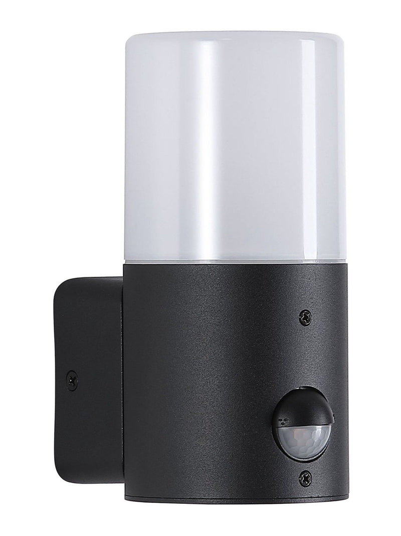Searchlight Dax black and white outdoor wall light, UK version