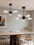 Searchlight Black Maxwell ceiling light with five shades - British product