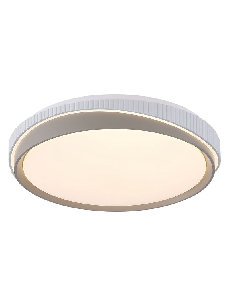 Searchlight Ivan LED flush ceiling light 39cm warm white - British product
