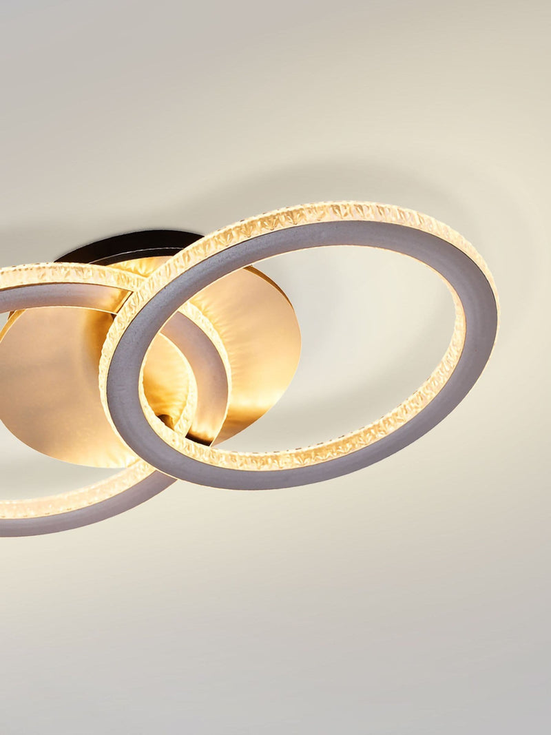 Searchlight flush ceiling light with LED dimming, UK version