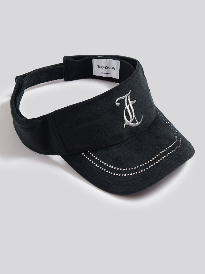 Juicy Couture Pink Velour Diamante Visor