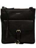 Pure Luxuries black leather cross-body bag, UK version