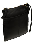 Pure Luxuries black leather cross-body bag, UK version