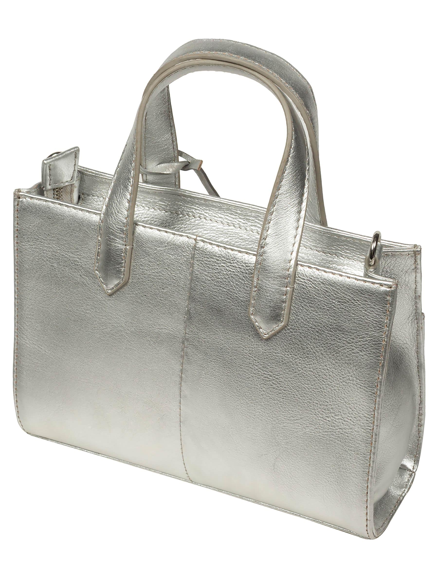 Pure Luxuries London Tatiana silver leather crossbody bag, imported from the UK