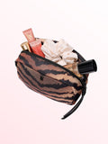 Victoria's Secret Brown Tiger Stripe Make Up Bag