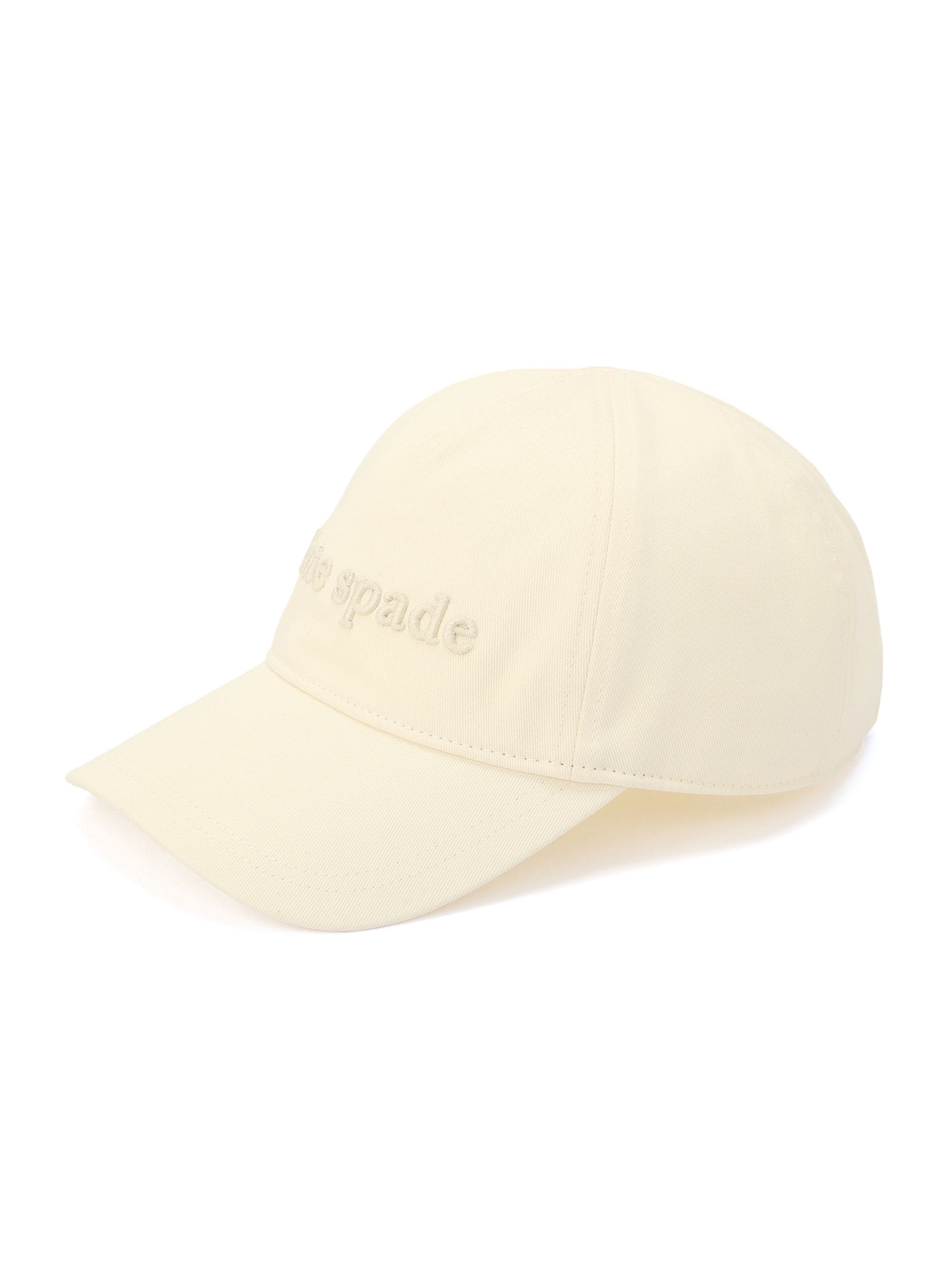Kate Spade New York embroidered baseball cap white, UK version