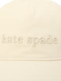 Kate Spade New York embroidered baseball cap white, UK version