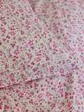 Shabby Chic set of 2 vintage ditsy pink pillowcases, UK version